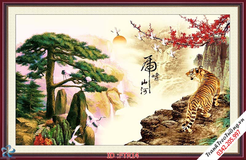 Tranh Rồng Hổ Đại Bàng giá rẻ M18