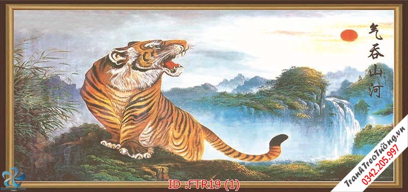Tranh Hổ Rồng Đại Bàng đẹp M23
