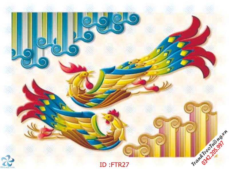 Tranh Đại Bàng Rồng Hổ phong thủy M31
