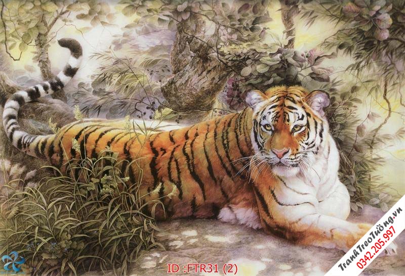 Tranh Hổ Rồng Đại Bàng hiện đại M35