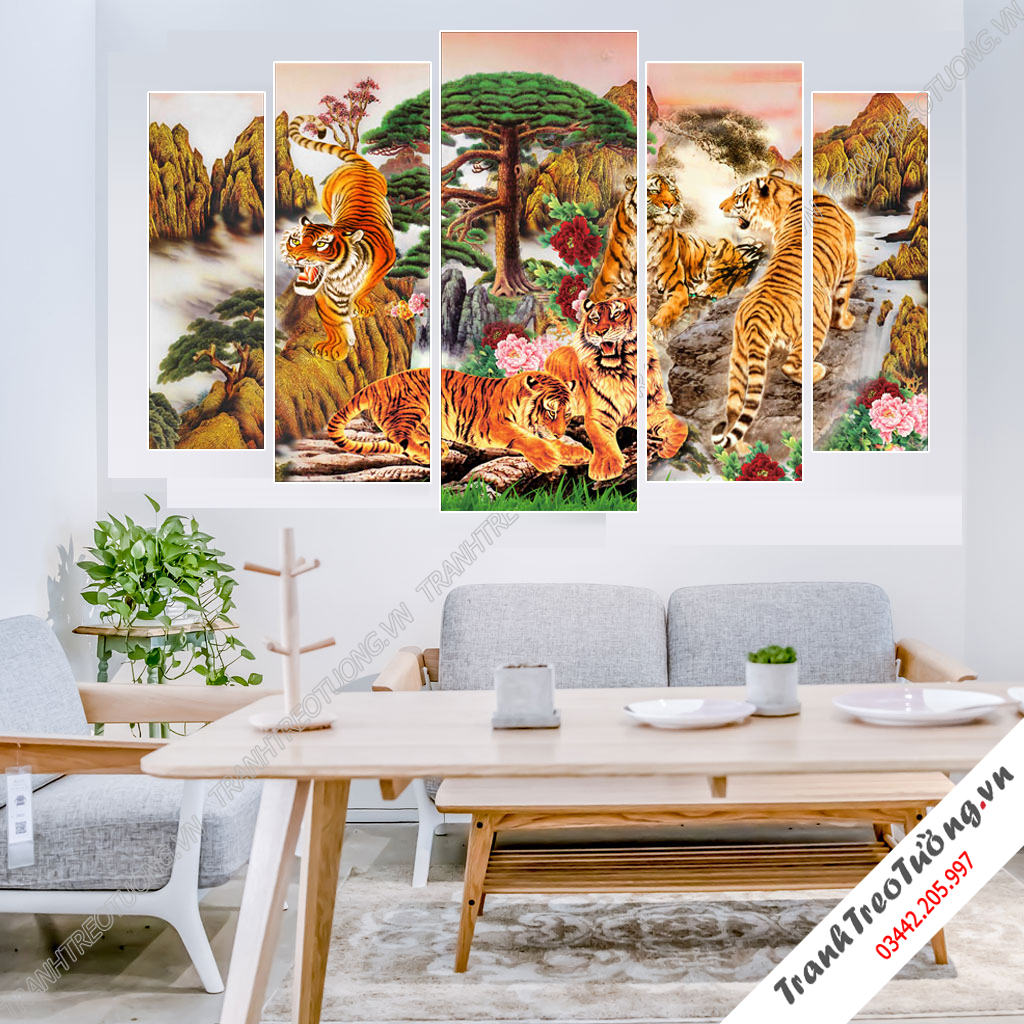 Tranh Rồng Hổ Đại Bàng giá rẻ M4