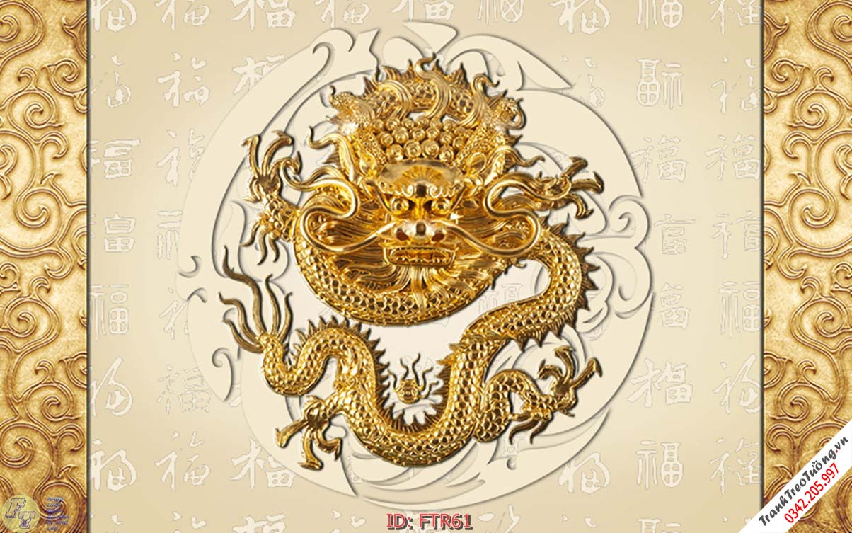 Tranh Đại Bàng Rồng Hổ hiện đại M61