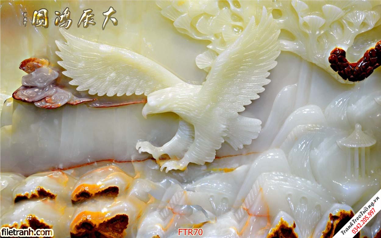 Tranh Đại Bàng Rồng Hổ hiện đại M68