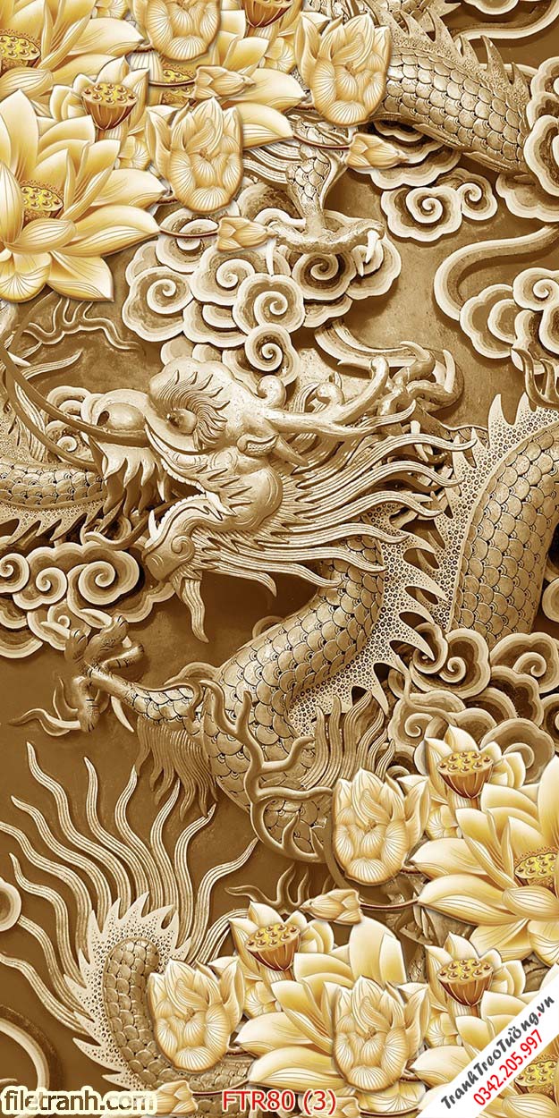 Tranh Rồng Hổ Đại Bàng 3d M78