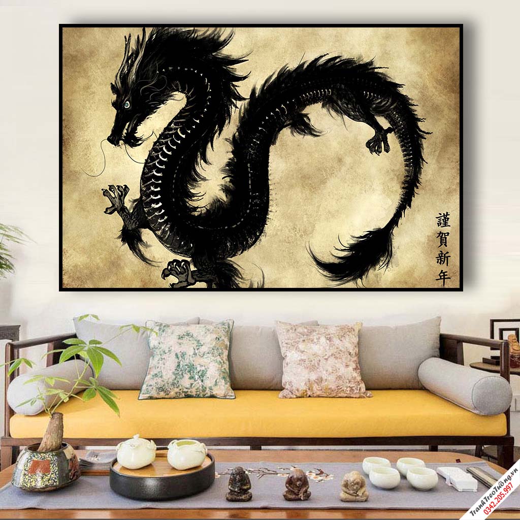 Tranh Rồng Hổ Đại Bàng hiện đại M94
