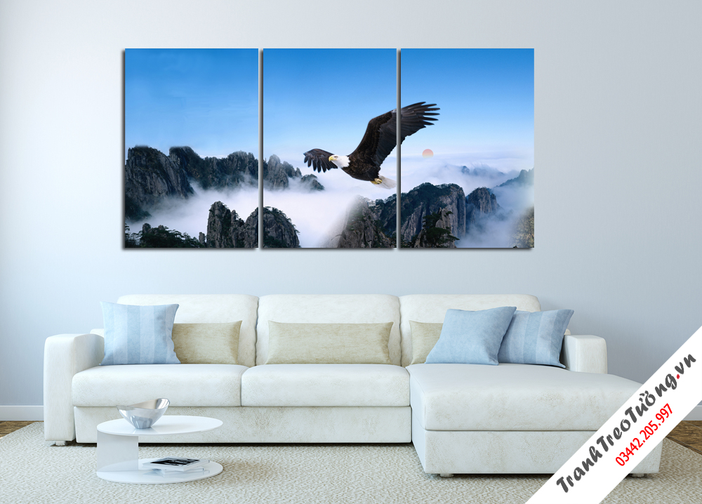 Tranh Hổ Rồng Đại Bàng đẹp M98