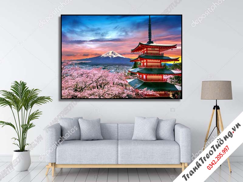 Tranh treo tường đất nước Nhật Bản M8