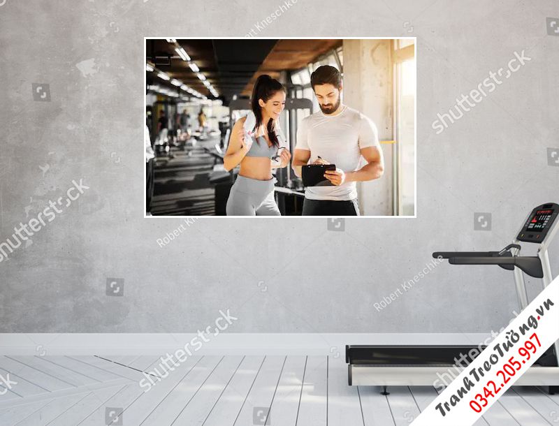 Tranh treo tường phòng tập gym M12