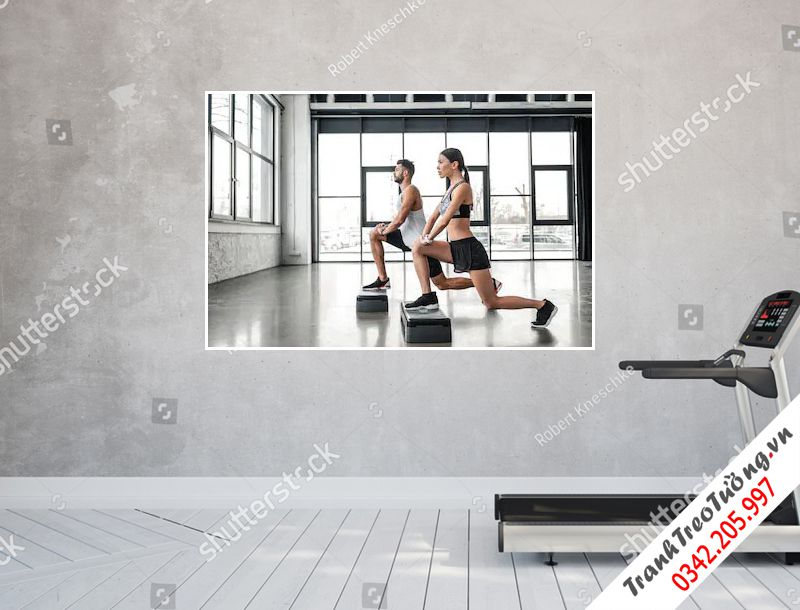 Tranh treo tường phòng tập gym M15