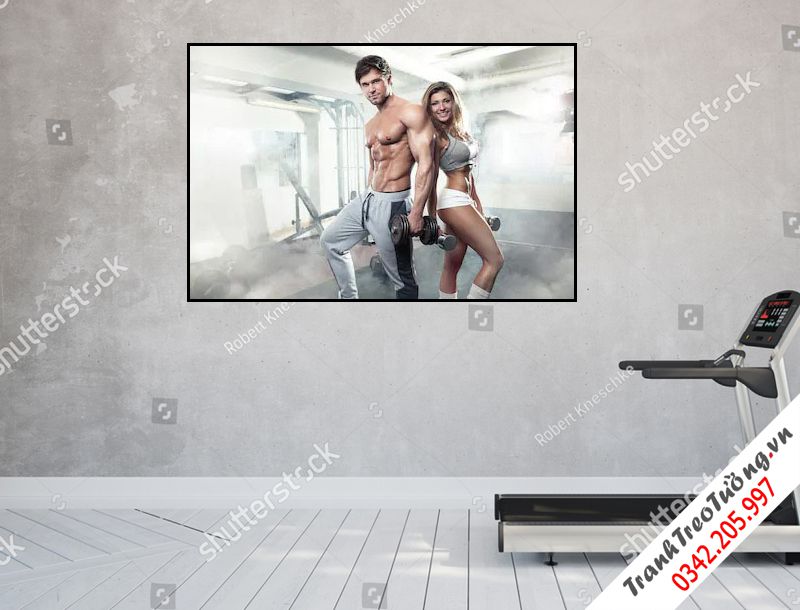 Tranh treo tường phòng tập gym M3