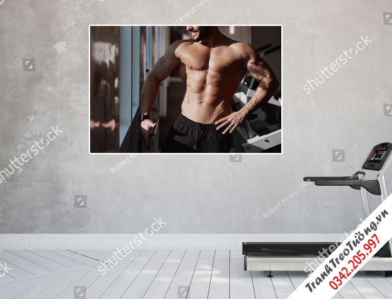 Tranh treo tường phòng tập gym M8