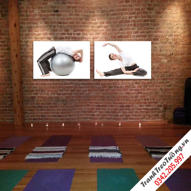 Bộ 2 Tranh yoga nghệ thuật M2