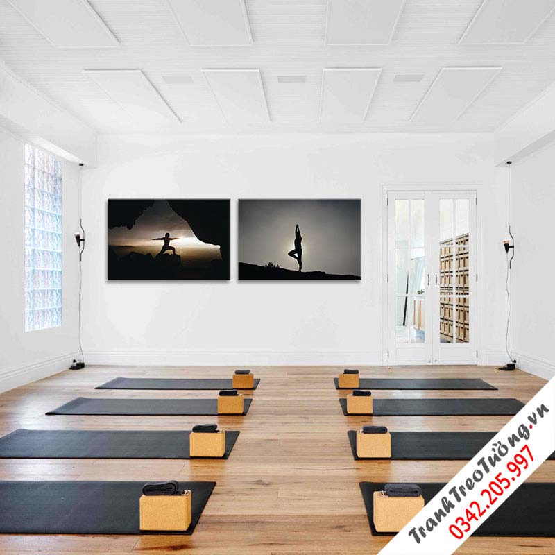 Bộ 2 Tranh yoga nghệ thuật M2