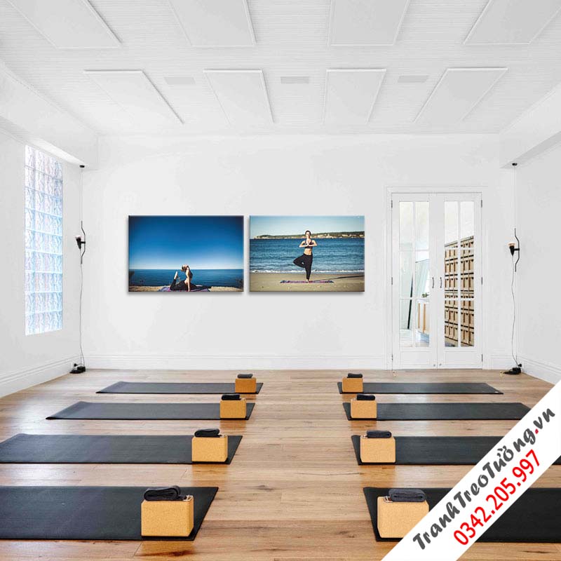 Bộ 2 Tranh đẹp về Yoga M2
