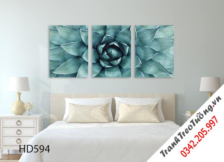 Bộ 3 Tranh Nụ Sen Đá