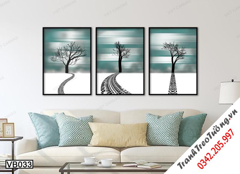 Bộ 3 Tranh Con Đường Và Cây