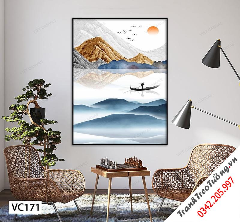 Tranh Sông Núi Và Người Lái Đò
