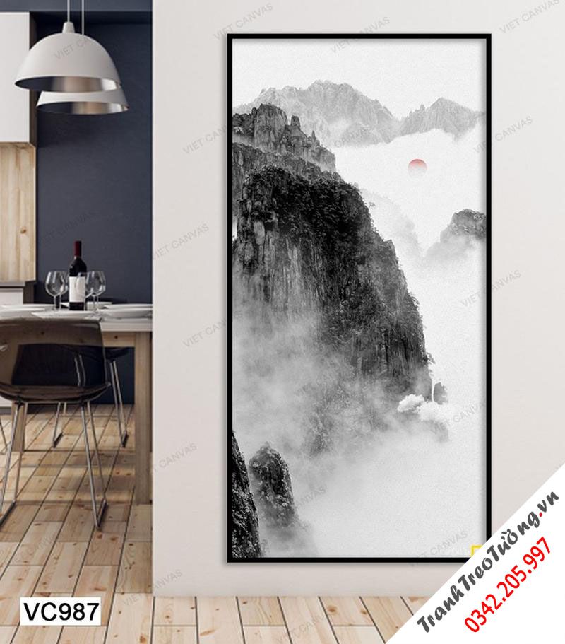 Tranh Cảnh Núi Non Hùng Vĩ