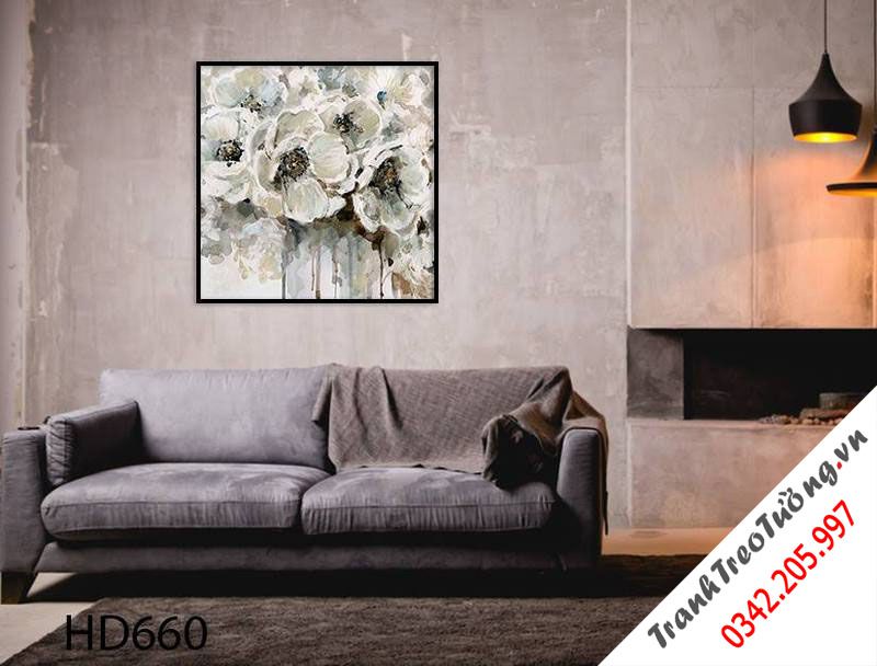 Tranh White Flower