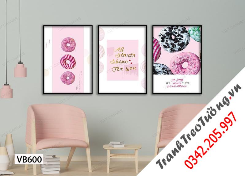 Bộ 3 Tranh Bánh Ngọt Và Quotes