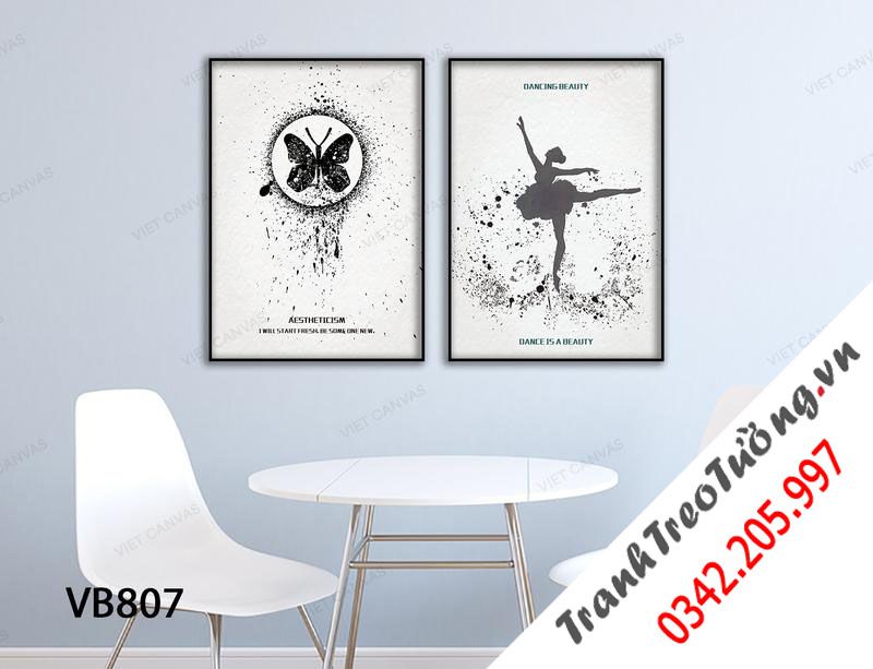 Bộ 2 Tranh Vũ Điệu Tiên Bướm