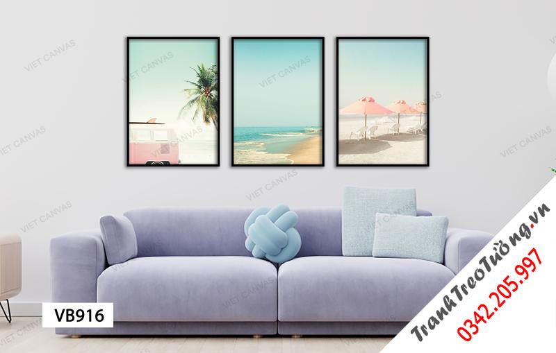 Bộ 3 Tranh Biển Cả Tươi Mát