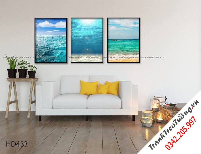 Bộ 3 Tranh Biển Ngày Hè