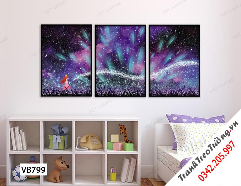 Bộ 3 Tranh Nàng Tiên Nhỏ Giữa Ngân Hà
