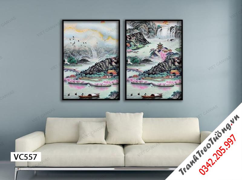 Bộ 2 Tranh Thiên Nhiên Trù Phú, Hữu Tình