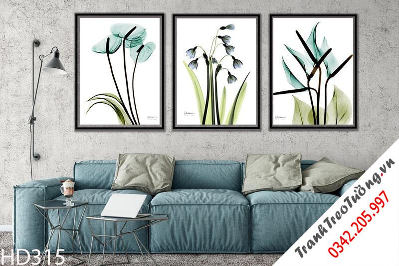 Bộ 3 Tranh Vẻ Đẹp Của Hoa