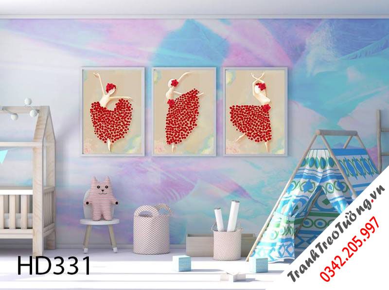 Bộ 3 Tranh Cô Gái Nhảy Múa
