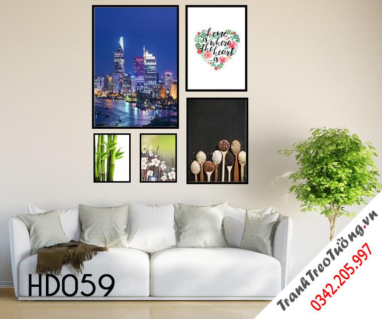 Bộ 5 Tranh Hoa, Nhánh Tre, Quotes Và Sài Gòn Của Tôi