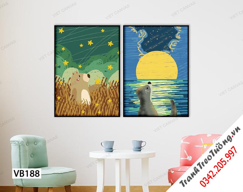 Bộ 2 Tranh Chú Gấu Lạc Đường