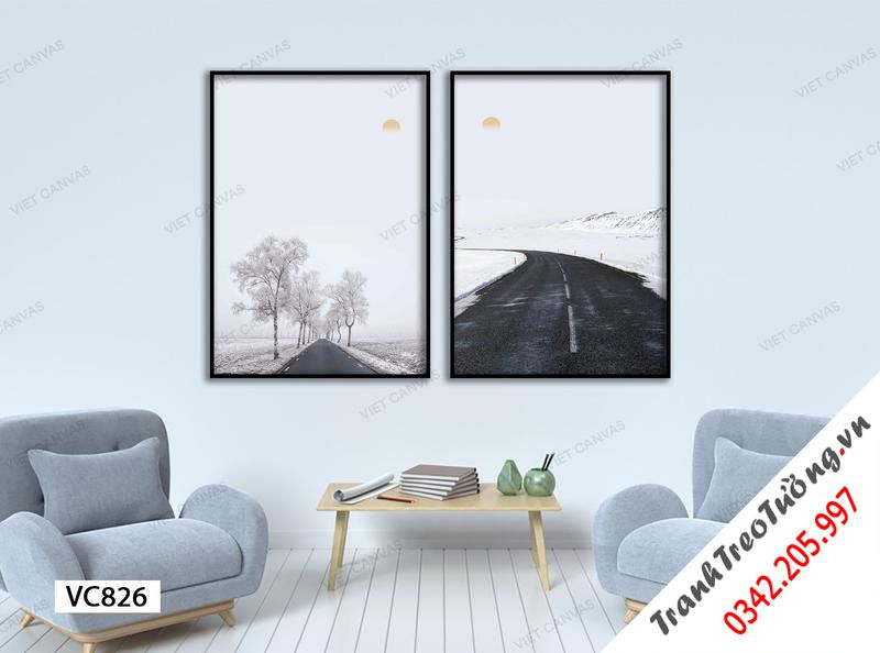 Bộ 2 Tranh Con Đường Bất Tận