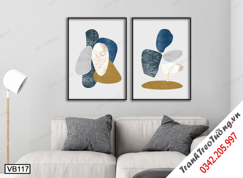 Bộ 2 Tranh Những Viên Đá Cuội
