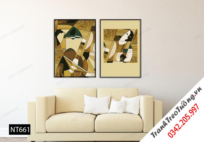 Bộ 2 Tranh Trừu Tượng