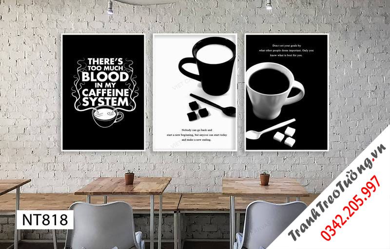 Bộ 3 Tranh Chiếc Tách Và Quotes