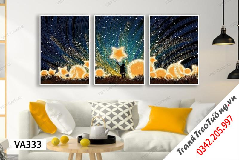 Bộ 3 Tranh Bé Vươn Tới Những Vì Sao Sáng