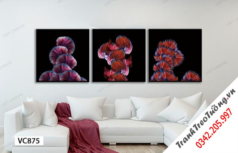 Bộ 3 Tranh Trừu Tượng Bùng Nổ