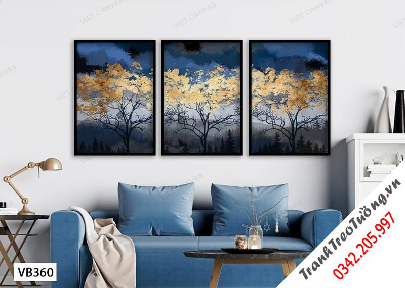 Bộ 3 Tranh Cánh Rừng Khô Cằn
