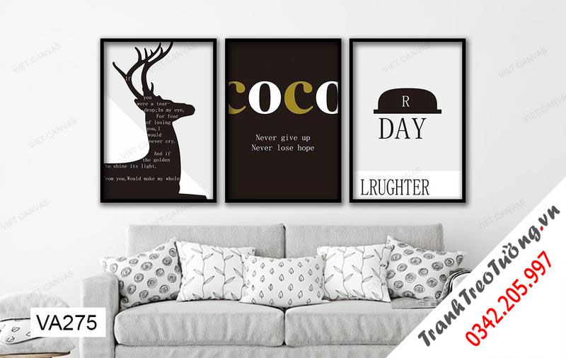 Bộ 3 Tranh Hươu Và Quotes