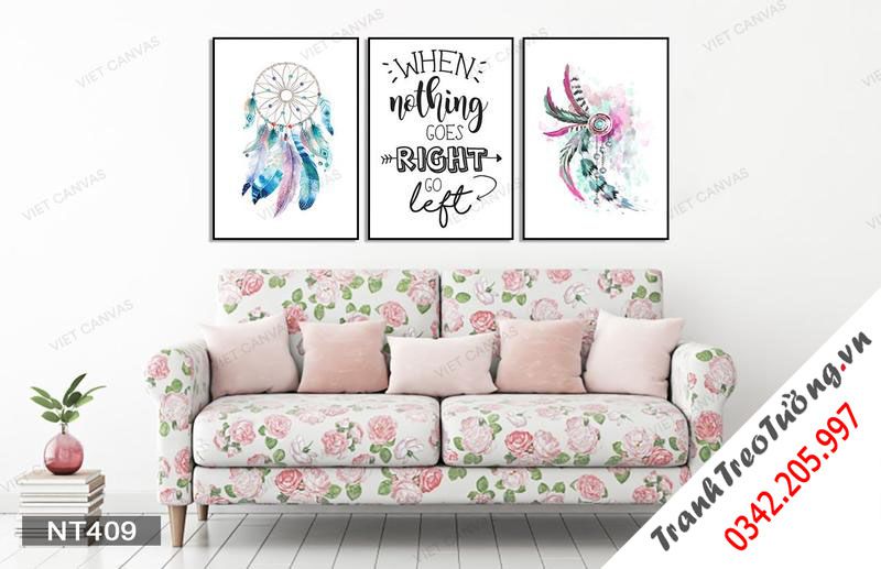 Bộ 3 Tranh Dream Catcher Và Quotes