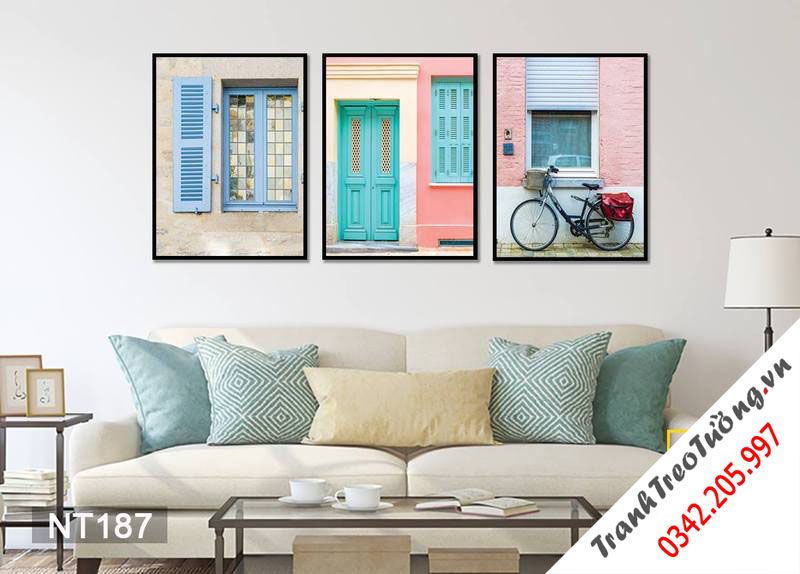 Bộ 3 Tranh Khung Cửa Sổ