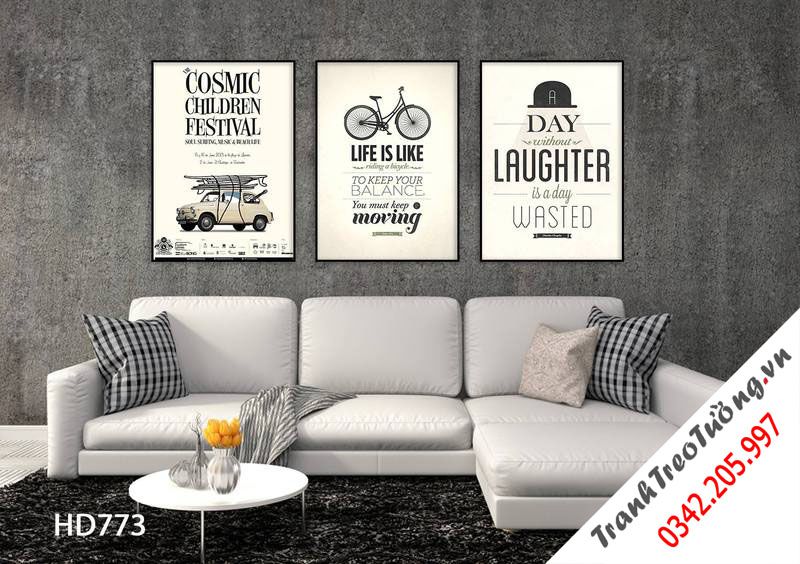 Bộ 3 Tranh Quotes