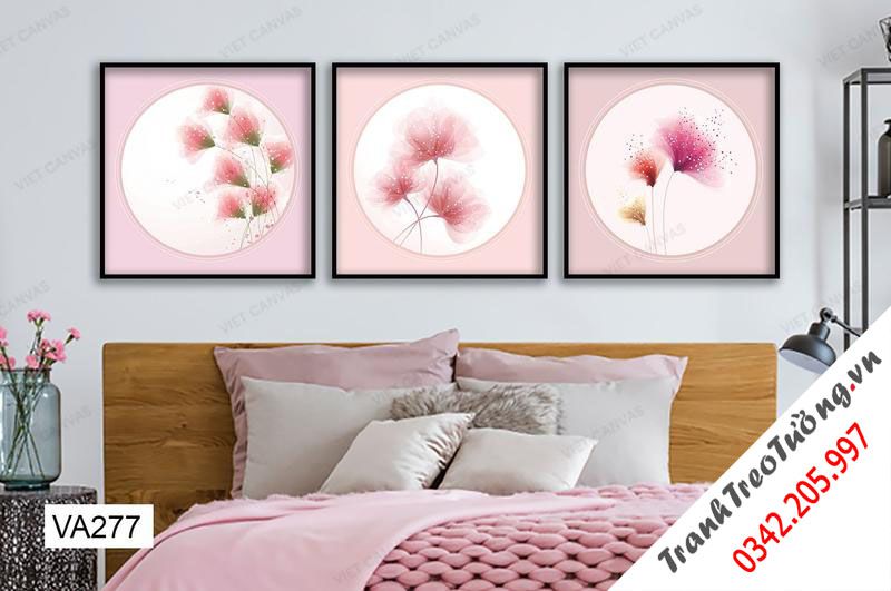 Bộ 3 Tranh Loài Hoa Hồng Thơ Mộng