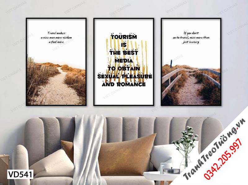 Bộ 3 Tranh Lối Nhỏ Và Quotes