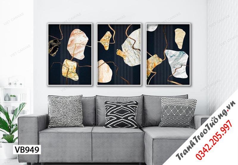 Bộ 3 Tranh Những Tản Đá