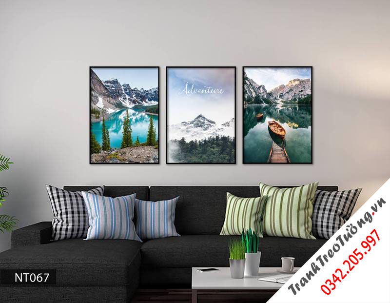Bộ 3 Tranh Sông Núi Ấn Tượng
