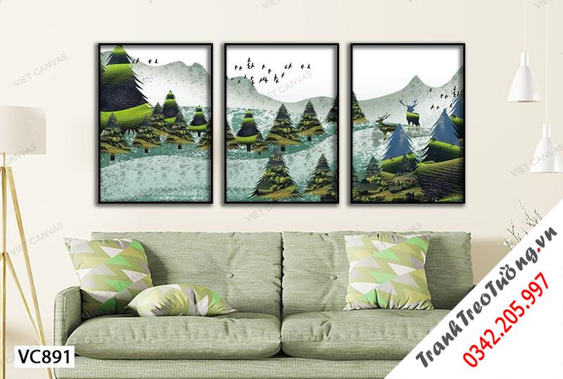 Bộ 3 Tranh Thiên Nhiên Hùng Vĩ