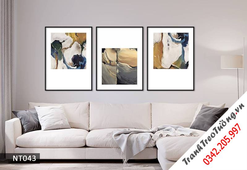 Bộ 3 Tranh Trừu Tượng Độc Đáo